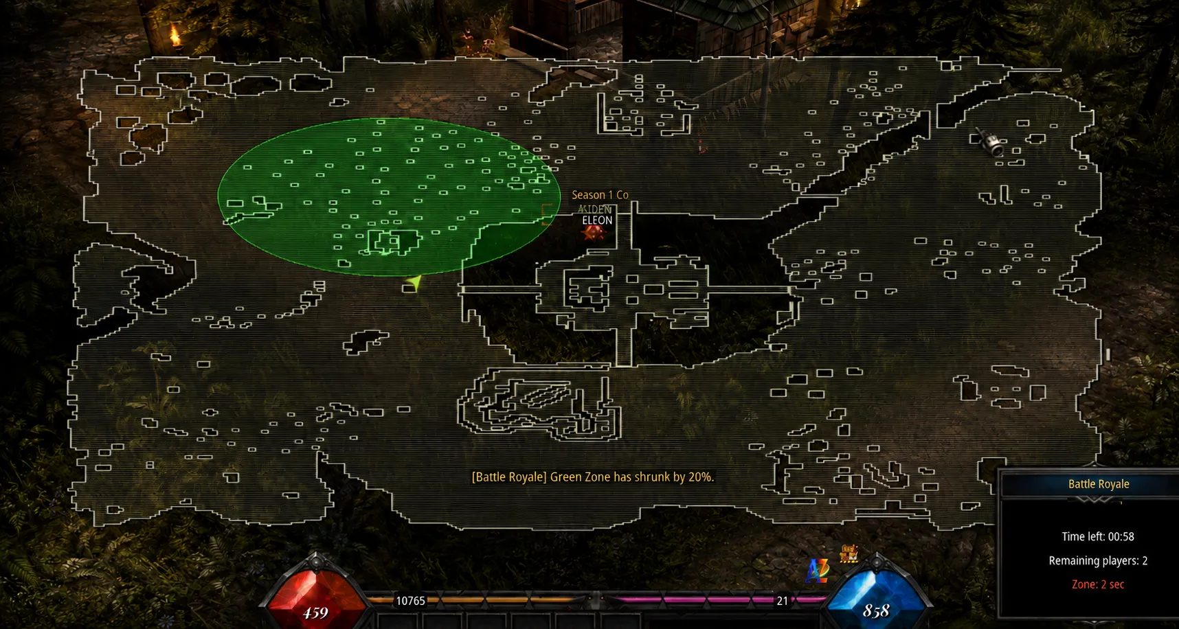 Battle Royale Shrinking Zone