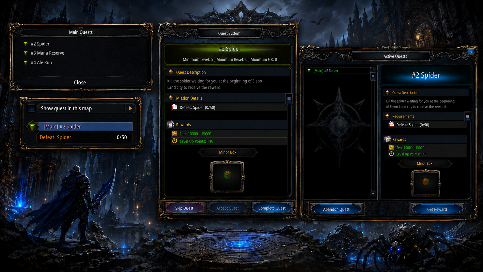MuEleon Quest System